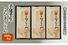 うどん 手延 半生 こびきうどん 200g×6袋 麺類 麺