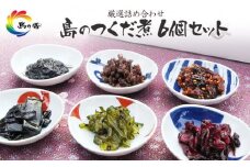 島のつくだ煮6個セット (瀬戸内のり・ふき山椒・栄養煮・椎茸昆布・しそ若布・しば漬きくらげ)