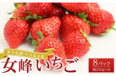 【2026年2月中旬より発送】希少品種！小豆島の苺「女峰」8パック(1パック約250g)