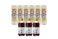 マルキン　島の光めんつゆ3本とそうめんセット（300g×6）
