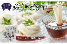 ★レビューキャンペーン対象★【ギフト用】小豆島手延べ半生そうめん 6袋入(12人前)（贈答用・熨斗つき）