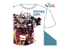 獅子たちの里三木まんで願。Tシャツ（獅子Tシャツ／ホワイト：Mサイズ） | 夏服 半袖 Tシャツ 白 ホワイト おしゃれ かっこいい イベント 地域応援 獅子舞 お祭り Mサイズ 香川県 三木町 |_mk158-005