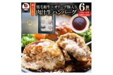 黒毛和牛&オリーブ豚入り生ハンバーグ　特製ソース付　150g×6個セット|黒毛和牛 ハンバーグ オリーブ豚 国産牛 肉汁の滝 特製ソース ステーキソース ジューシー 濃厚 冷凍 香川県 おすすめ|_mk146-163