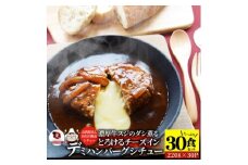 チーズイン　ハンバーグシチュー　濃厚デミグラスソース　30食セット|ハンバーグ 煮込み チーズ シチュー デミグラスソース 濃厚 出汁 濃厚出汁 ベストセラー とろける 特製 香川県 三木町 おすすめ|_mk146-172