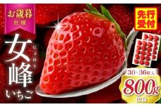 【お歳暮　熨斗】【高級】女峰いちご　30又は36粒入(800g以上)　≪　IDOMALL　セレクト≫|スイーツ いちご 女峰 野菜 新鮮 冷蔵 フルーツ 旬 果物 香川県 デザート 青果物 贈答 プレゼント贈り物 おすすめ|_mk048-006