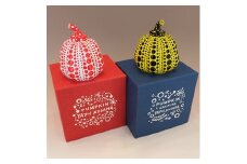 草間彌生　オブジェ＜PUMPKIN＞　黄色&赤色　2個セット【1014339】