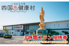 四国健康村／3時間プラン招待券＋レストランまごころ食事利用券1000円分