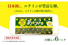 [№5911-0331]光の刺激から目を守る　ルテイン含有卵　機能性表示食品「あらん」