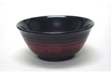 [№5911-0178]木製・漆塗　うどん県が作った「うどん∞（鉢）」