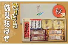 【香川県善通寺市・琴平町共通返礼品】灸まん本舗 銘菓詰合せ 「秋」 和菓子 セット 詰合せ 灸まん まんじゅう 饅頭 金時芋 いも 栗 ようかん ご当地 銘菓 菓子 ギフト 贈り物 四国 お歳暮 お中元 F5J-459