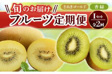 【フルーツ定期便 2回】 《さぬきゴールドからスタート》 I セット さぬきゴールド 約2.7kg 香緑 約3kg  キウイ キウイフルーツ 旬 果物 国産 香川県 フルーツ定期便 F5J-787