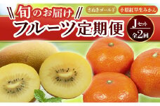 【フルーツ定期便 2回】 《さぬきゴールドからスタート》 Jセット さぬきゴールド 約2.7kg 小原紅早生みかん 約4.5kg  キウイ キウイフルーツ みかん 柑橘 旬 果物 国産 香川県 フルーツ定期便 F5J-788