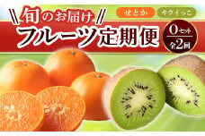 【フルーツ定期便 2回】 《キウイっこからスタート》 Oセット キウイっこ 約1.8kg せとか 約5kg  キウイ キウイフルーツ みかん 柑橘 旬 果物 国産 香川県 フルーツ定期便 F5J-814