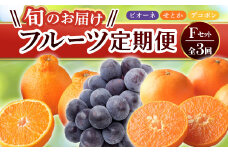 【フルーツ定期便 3回】 《せとかからスタート》 Fセット ピオーネ 約1.2kg せとか 約5kg デコポン 約5kg ぶどう みかん 柑橘 旬 果物 国産 香川県 フルーツ定期便 F5J-798