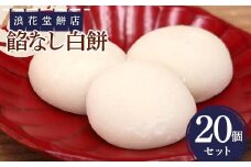 浪花堂餅店 餡なし白餅20個 もち お餅 お雑煮 お正月 餅 おもち 食品 F5J-994