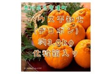 不知火（デコポン）ハウス栽培 約3kg【予約受付中！令和7年12月下旬頃～】【B-32】