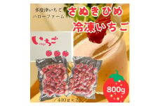 多度津いちごハローファーム　さぬきひめ　冷凍いちご　800g【L-46】