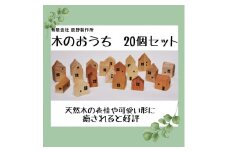 木のおうち　20個セット【A-109】