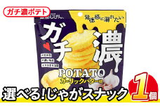 ＜訳あり・種類が選べる！＞  お試し 訳アリ じゃがスナック ガチ濃ポテト(1袋・43g) 簡易梱包 お菓子 おかし スナック おつまみ ポテト ガーリック バター ガーリックバター 濃い 送料無料 常温保存 【man216-G】【味源】