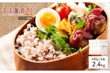 ＜選べる＞ 未来雑穀21 (計2.4kg・400g×6袋・マンナン無添加)【man263-B】【味源】