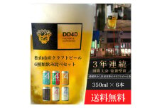 クラフトビール 6本セット（缶または瓶） ビール お酒 くらふとびーる CRFT BEER 地ビール BBQ 宅飲み 家飲み 晩酌 愛媛県 松山市 道後 DD4D