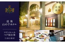 【道後山の手ホテル】ツインルーム ペア宿泊券（1泊2食付） | 温泉 旅行 トラベル チケット 宿泊 宿泊券 旅館 予約 観光 愛媛県 松山市 人気 おすすめ