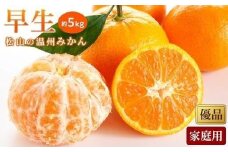【先行予約】【2025年11月中旬から発送予定】温州みかん「早生」＜優品・家庭用＞約5kg （ 愛媛産 愛媛県産 国産 愛媛みかん 愛媛蜜柑 愛媛ミカン みかん ミカン mikan 蜜柑 柑橘 フルーツ 果物 くだもの お取り寄せ 産地直送 数量限定 人気 おすすめ 愛媛県 松山市 送料無料 ）