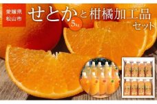 ＜ご家庭用＞【2月中旬から順次発送】 せとか5kg と 柑橘加工品セット 愛媛 みかん 先行予約 蜜柑 柑橘 果物 くだもの フルーツ お取り寄せ グルメ 期間限定 数量限定 人気 おすすめ 愛媛県 松山市