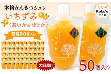 かんきつジュレ「いちずみ」バラエティセット＜あいか＆せとか入り＞　５０個入り | ゼリー 柑橘ゼリー 柑橘ジュレ みかん スイーツ 温州みかん あいか 愛果28号 せとか 清見 デコポン 美生柑 伊予柑 はるみ 愛媛県 松山市 ココオ Koko'o