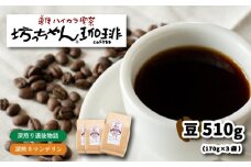 コーヒー 豆 セット 510g ( 170g×3袋 ) 深煎り 自家焙煎 坊っちゃん珈琲 新鮮 愛媛県 松山市