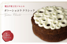 【着日指定可】ガトーショコラ クラシック 5号 【直径15cm：4～6人分】  | デザート ケーキ  お菓子 洋菓子 冷凍 着日指定 お誕生日 誕生日  ギフト お祝い 愛媛県 松山市