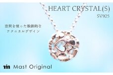 ハートクリスタル 小 SV925 ネックレス ジュエリー ギフト プレゼント アクセサリー