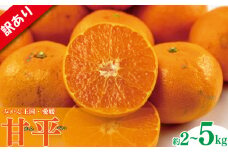 訳あり みかん 家庭用 甘平 M~3L玉 約2㎏ または 約5kg ( 訳あり みかん 訳あり柑橘 訳あり商品 甘平 みかん 柑橘 松山 愛媛県 )