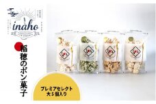 inaho プレミアセレクト大 5個入り ポン菓子 お米 離乳食 おやつ