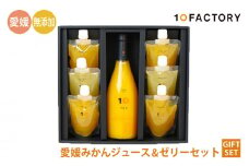 【セットA】愛媛みかん果汁100%ストレートジュースとゼリーのギフトセット   | 10 FACTORY みかん 柑橘 手提げ袋付 オレンジ 国産 贈答 内祝い お返し お見舞い お供え お中元 お歳暮 プレゼント 愛媛 松山