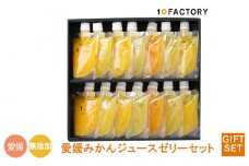【14個7種類】愛媛みかんゼリー ギフトセット 10 FACTORY |みかん ぜりー ギフトセット 柑橘 手提げ袋付 オレンジ 国産 贈答 内祝い お返し お見舞い お供え お中元 お歳暮 プレゼント みかん ゼリー みかんぜりー シャーベット おやつ ぜりー 果物 フルーツ フルーツゼリー ジュース くだもの mikan 蜜柑 パック 個包装愛媛 松山