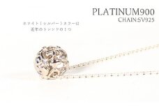 ハートクリスタル 小 Pt900 ネックレス ジュエリー ギフト プレゼント アクセサリー