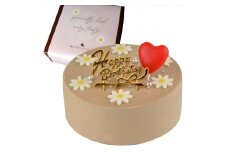 【着日指定可】誕生日ケーキ センイルケーキ 4号 直径13.5cm 2人～4人分 285g 【バースデー飾り付】【チョコレートクリーム】 スイーツ ギフト | デザート ケーキ お菓子 洋菓子 冷凍 着日指定 お誕生日 誕生日 ギフト お祝い 愛媛県 松山市