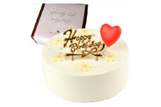 【着日指定可】誕生日ケーキ センイルケーキ 4号 直径13.5cm 2人～4人分 285g 【バースデー飾り付】【ホワイトカラー】 スイーツ ギフト | デザート ケーキ お菓子 洋菓子 冷凍 着日指定 お誕生日 誕生日 ギフト お祝い 愛媛県 松山市