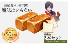 高級食パン 新世界(プレーン) 2斤×2本【魔法はいらない】 