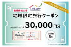 愛媛県松山市 日本旅行 【地域限定旅行クーポン 30,000 円】 旅行 トラベル チケット 宿泊 宿泊券 旅館 予約 観光 愛媛県 松山市 人気 おすすめ