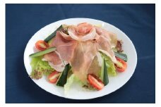 今治産　仙高ポーク生ハムスライス切り落とし ２個セット[V001090]