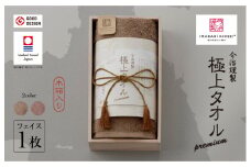（今治タオルブランド認定品）今治謹製 極上タオルプレミアム フェイスタオル1枚（グリーン）【I001980FT1G】