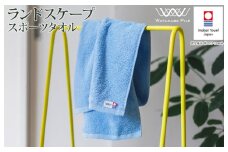  （今治タオルブランド認定）ランドスケープ スポーツタオル 1枚(ライトブルー)【IA05210LB】今治タオル スポーツタオル