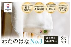 ＼テレビで紹介されました！／ （今治タオルブランド認定） わたのはな（No.3）バスタオル半分時代 2枚 （ホワイト） [I002300ST2W] 浅野撚糸 わたのはな スーパーZERO