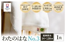 ＼テレビで紹介されました！／ （今治タオルブランド認定） わたのはな（No.3）バスタオル半分時代 1枚 （ホワイト） [I002300ST1W] 浅野撚糸 わたのはな スーパーZERO