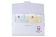 （今治タオルブランド認定）OHANA Home フェイスタオル 2枚セット(ブルー×イエロー)【I002780FT2B/Y】
