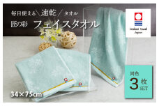 （今治タオルブランド認定品）匠の彩 フェイスタオル 3枚セット （ブルー） [I002900FT3B] 今治タオル タオル 今治フェイスタオル ギフト ギフトセット お祝い 贈り物 日本製