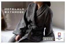 （今治タオルブランド認定品）HOTELALAバスローブ　Mサイズ（チャコール）【I003450MCGY】