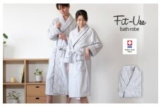 （今治タオルブランド認定品）Fit-Useバスローブ Sサイズ（シンプルグレー）【I003460SGY】